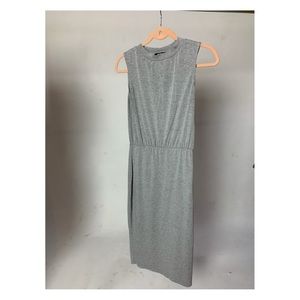 Grey jersey midi dress